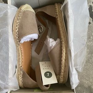 Womens Chloe Microsuede Espadrille Flat